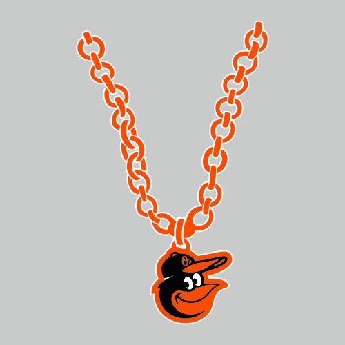 Baltimore Orioles Necklace logo vinyl decal